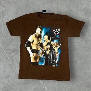 Vintage WWE Superstars Undertaker Size Medium John Cena WrestleMania T-Shirt